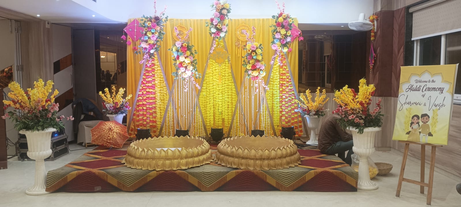 Haldi Stage Decor